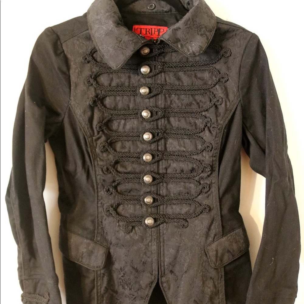 Women's Tripp NYC Jacket from Hot Topic. Black with Brocade. Size S